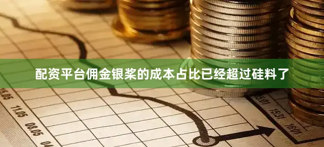 配资平台佣金银桨的成本占比已经超过硅料了