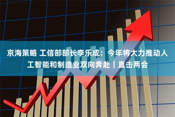京海策略 工信部部长李乐成：今年将大力推动人工智能和制造业双向奔赴｜直击两会