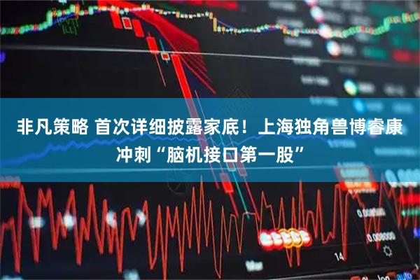 非凡策略 首次详细披露家底!上海独角兽博睿康冲刺“脑机接口第一股”